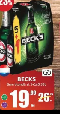 Becks Bere blondă st 5+1x0.33L
