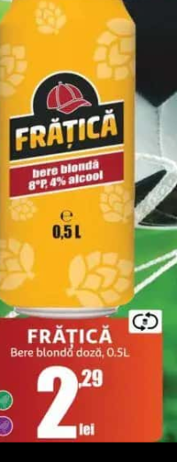 Frățică Bere blondă doză, 0.5L