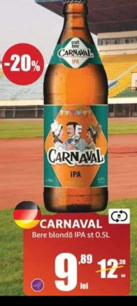 CARNAVAL Bere blondă IPA st 0.5L