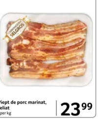 SELGROS Piept de porc marinat, feliat per kg