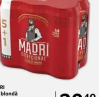 MADRI Bere blondă 6 x 0,5 l
