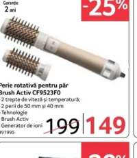Rowenta Perie rotativă pentru păr Brush Activ CF9523F0