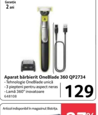 Philips Aparat bărbierit OneBlade 360 QP2734