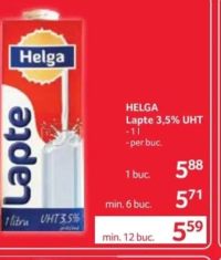 HELGA Lapte 3,5% UHT 1l