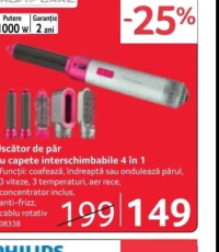 ProfiCare Uscător de păr cu capete interschimbabile 4 în 1