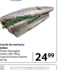 SELGROS Trunchi de merluciu Hubbsi decongelat Calibru 300-500 g per kg