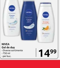 NIVEA Gel de duș 750 ml