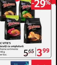 MC VITIE'S Biscuiți cu umplutură diverse sortimente 160 g