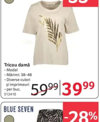 BLUE SEVEN Tricou damă Modal