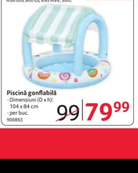 Bestway Piscină gonflabilă 104 x 84 cm