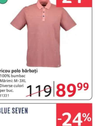 BLUE SEVEN Tricou polo bărbați