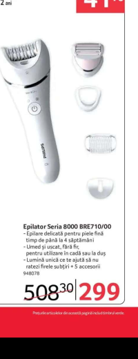 PHILIPS Epilator Seria 8000 BRE710/00