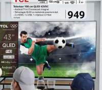 TCL Televizor 108 cm QLED 43V5C