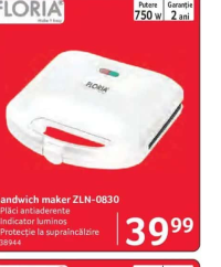 FLORIA Sandwich maker ZLN-0830 750 w