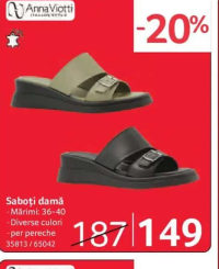 Anna Viotti Saboți damă Mărimi: 36-40