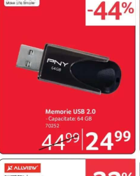 PNY Memorie USB 2.0 64 GB