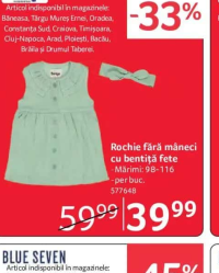 Dirkje Rochie fără mâneci cu bentiță fete Mărimi: 98-116
