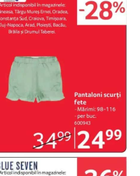 Dirkje Pantaloni scurți fete Mărimi: 98-116