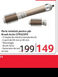 ROWENTA Perie rotativă pentru păr Brush Activ CF9523F0
