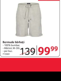 BLUE SEVEN Bermude bărbați