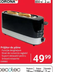 KORONA Prăjitor de pâine 850 w