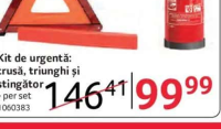 CARMAX Kit de urgență: trusă, triunghi și stingător