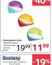 Bestway Cască pentru înot silicon