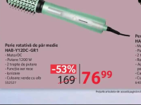 HEINNER Perie rotativă de păr medie HAB-Y12DC-GR1