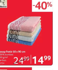 E.T. Collection Prosop frotir 50 x 90 cm 100% bumbac 450 g/m2