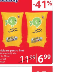 Bestway Aripioare pentru înot 15 x 30 cm