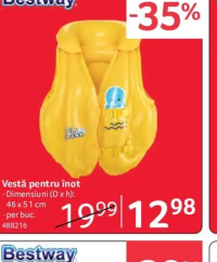Bestway Vestă pentru înot 46 x 51 cm