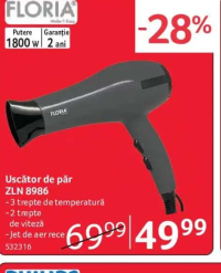 FLORIA Uscător de păr ZLN 8986