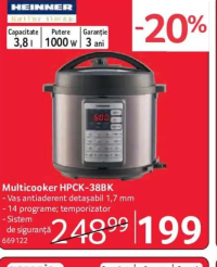 Heinner Multicooker HPCK-38BK