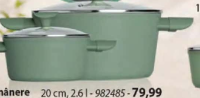Fest Balance Cratiță cu mânere și capac din sticlă 24 cm 4.3 l