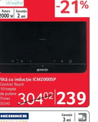 Gorenje Plită cu inducție ICM2000SP
