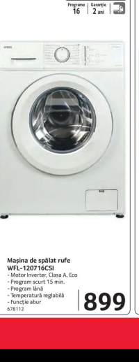 VIVAX Mașină de spălat rufe WFL-120716CSI