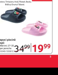 Papuci piscină copii Mărimi: 27-35