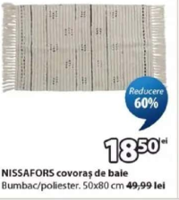 NISSAFORS covoraș de baie 50x80 cm