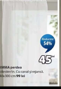 DIMMA perdea Poliester/in 140x300 cm