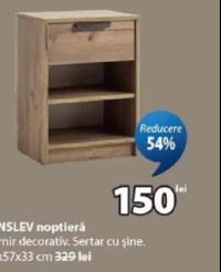 JENSLEV noptieră 41x57x33 cm