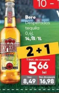 Bere Desperados tequila 0.4L