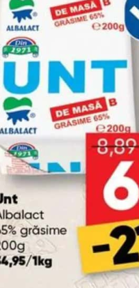 Albalact Unt 65% grăsime 200g