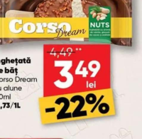Corso Dream Înghețată pe băț cu alune 110ml
