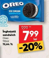 Oreo Înghețată sandwich 110ml