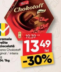 Poiana Chokotoff Caramele învelite în ciocolată original / intens 221g