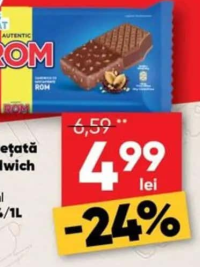 Rom Înghețată sandwich 140ml