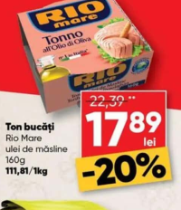 Rio Mare Ton bucăți ulei de măsline 160g