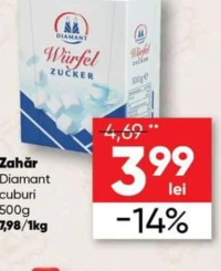 Diamant Zahăr cuburi 500g