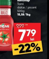 Tomi Ketchup dulce / picant 500g