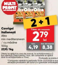 Alka Covrigei italienești mix mediteranean / cu măsline 100g